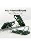 Magnetic Stand Case for iPhone 17, Shockproof Slim Hybrid TPU Cover with Grip & Ring, Matte | Aegis GripStand Pro Case - 5