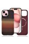 Magnetic Case for iPhone 15 | Slim Shockproof Hybrid Protective Back Cover | Anti-Scratch Matte Finish | Strong Magnetic Wireless Charging Compatible | Camera & Screen Protection - Brown