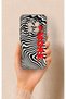 Realme 12 4g Compatible Zebra Amore Patterned Silicone Case