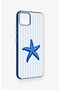 Realme C11 2021 Compatible Blue Starfish Patterned Silicone Case - 3