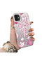 iPhone 12/12 Pro Compatible Hard Acrylic Back Silicone Edge Lens Protection Stylish Print Case