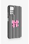 Redmi Note 11S Compatible Pink and White Ribbon Patterned Silicone Case - 3