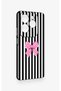 Infinix Hot 40 Pro Compatible Pink and White Ribbon Pattern Silicone Case - 3