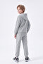 3 Thread Printed Zippered Boys' Tracksuit Set - 4