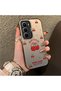 Infinix Hot 60 Pro Compatible Hard Acrylic Back Silicone Edge Lens Protection Cherry Case - 2