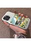 iPhone 16 Pro Compatible Hard Acrylic Back Silicone Edge Lens Protection Daisy Case - 3