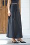Black Women's Basic Satin Skirt - 5