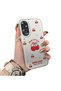 Oppo A60 Compatible Hard Acrylic Back Silicone Edge Lens Protection Cherry Case