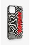 iPhone 14 Compatible Zebra Amore Patterned Silicone Case - 4