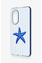 Huawei Nova 9Se Compatible Blue Starfish Patterned Silicone Case - 4