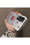 Vivo Y04 Compatible Hard Acrylic Back Silicone Edge Lens Protection Cherry Case - 4