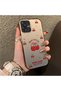 Samsung Galaxy A07 4g Compatible Hard Acrylic Back Silicone Edge Lens Protection Cherry Case - 2
