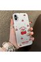 iPhone X/Xs Compatible Hard Acrylic Back Silicone Edge Lens Protection Cherry Case - 2
