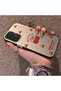 Samsung Galaxy A73 Compatible Hard Acrylic Back Silicone Edge Lens Protection Cherry Case - 3