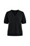 Women's V-Neck Short Sleeve Textured Blouse 52115171 - 3