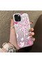 iPhone 15 Pro Max Compatible Hard Acrylic Back Silicone Edge Lens Protection Stylish Print Case - 3