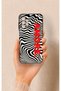 Samsung A13 Compatible Zebra Amore Patterned Silicone Case