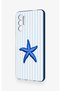 Tecno Pova 3 Compatible Blue Starfish Patterned Silicone Case - 3