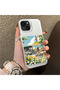 iPhone 13 Mini Compatible Hard Acrylic Back Silicone Edge Lens Protection Daisy Case - 2