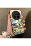 Vivo X300 Pro Compatible Hard Acrylic Back Silicone Edge Lens Protection Daisy Case - 2