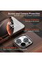 Magnetic Case for iPhone 15 Pro | Slim Shockproof Hybrid Protective Back Cover | Anti-Scratch Matte Finish | Strong Magnetic Wireless Charging Compatible | Camera & Screen Protection - Brown - 3