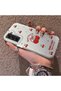 Samsung Galaxy S21 Fe Compatible Hard Acrylic Back Silicone Edge Lens Protection Cherry Case - 4