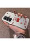 Infinix Hot 60 Pro Compatible Hard Acrylic Back Silicone Edge Lens Protection Cherry Case - 3