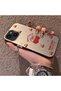 iPhone 13 Mini Compatible Hard Acrylic Back Silicone Edge Lens Protection Cherry Case - 3