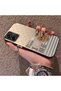 Samsung Galaxy A06 4G/5G Compatible Hard Acrylic Back Silicone Edge Lens Protection Rabbit Case - 3