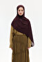 Plain Rami Shawl - Brown - 3