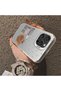 iPhone 16 Pro Compatible Hard Acrylic Back Silicone Edge Lens Protection Rabbit Case - 4