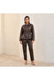 FAUX LEATHER JACKET WITH DRAWSTRING - 3