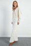 Collar and Hem Lace-Up Knitwear Cardigan - 6