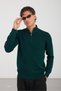Men's Washable Anti-Pilling Half-Zip Basic Knitwear - 4