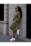 Women's 3 Thread Non-Threaded Crew Neck Sweatshirt & Jogger Sweatpants Set - 2