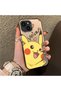 iPhone 15 Compatible Hard Acrylic Back Silicone Edge Lens Protection Cartoon Case - 3