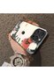 iPhone 16 Pro Max Compatible Hard Acrylic Back Silicone Edge Lens Protection Kitty Case - 4