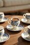 Syndra 6-person porcelain coffee cup set - 90 ml