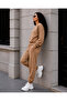 Sweatsuit Sets - Beige - Plain - 2