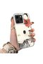 Tecno Spark 40 Compatible Hard Acrylic Back Silicone Edge Lens Protection Kitty Case