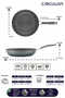 A1 Series Scratchdefense Non-Stick 3-Piece Frying Pan Set - 22cm, 26cm, 28cm - 4