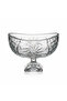 Crystal Cut Glass Footed Candy Bowl - 18×12 cm