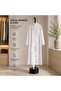 Bakhoor Burning Clothes Hanger Stand, Adjustable Incense Smoke Garment Rack with Removable Ashtray - 2