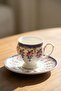 Cassiopia 6-person porcelain coffee cup set blue - 90 ml - 2