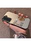 Samsung Galaxy S22 Compatible Hard Acrylic Back Silicone Edge Lens Protection Rabbit Case - 3