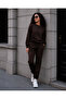 Sweatsuit Sets - Brown - Plain - 2