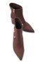 Leda Sia Women's Pointed Toe Heeled Boots 00120166 Brown Suede - 3