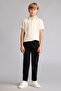 Polo Collar Stripe Detailed Half Zipper Knitwear Basic T-Shirt Boys H3919A826Au - 2