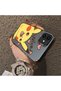 iPhone 12/12 Pro Compatible Hard Acrylic Back Silicone Edge Lens Protection Cartoon Case - 4