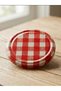 50 Pcs Red Plaid Pattern Metal Jar Lid Set 82mm - 4
